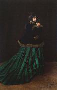 Claude Monet The Woman in the Green Dress, oil painting